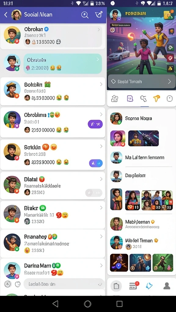 Pengalaman bermain yang seru dengan teman-teman secara multiplayer.