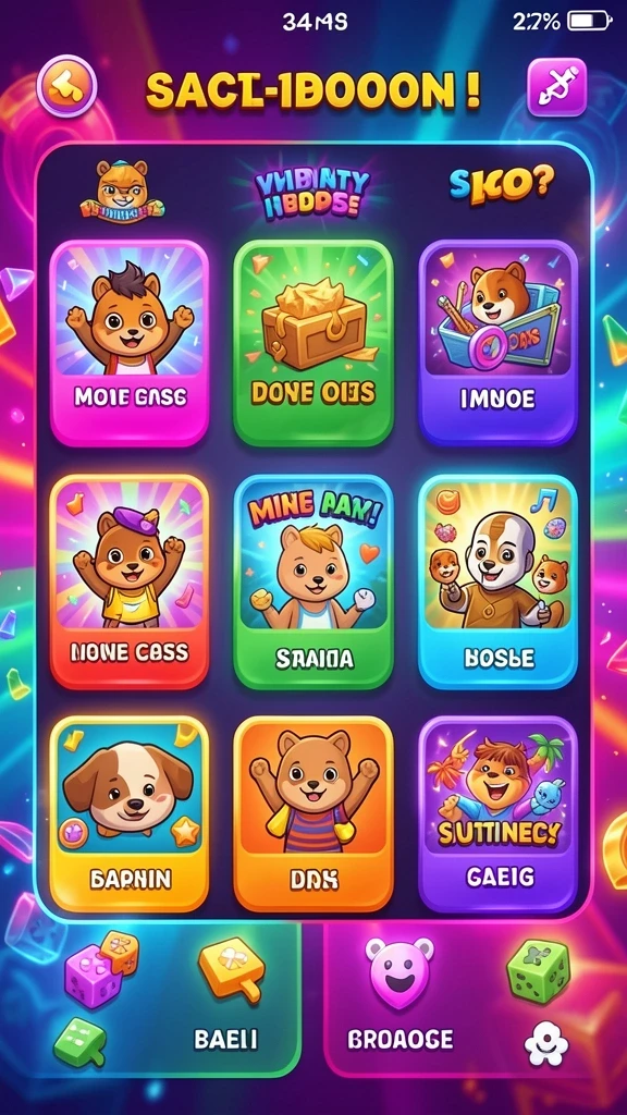 Tampilan menu utama yang intuitif dan menarik.