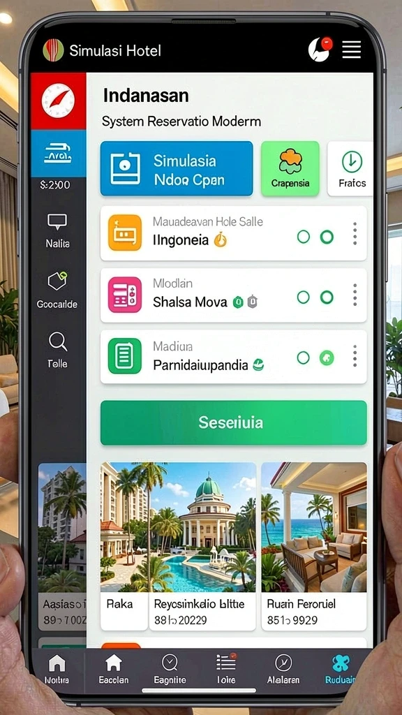 Tampilan menarik dari layar utama BPO777.