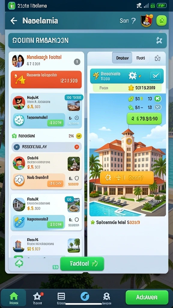 Screenshot ini menunjukkan berbagai tema permainan yang tersedia.