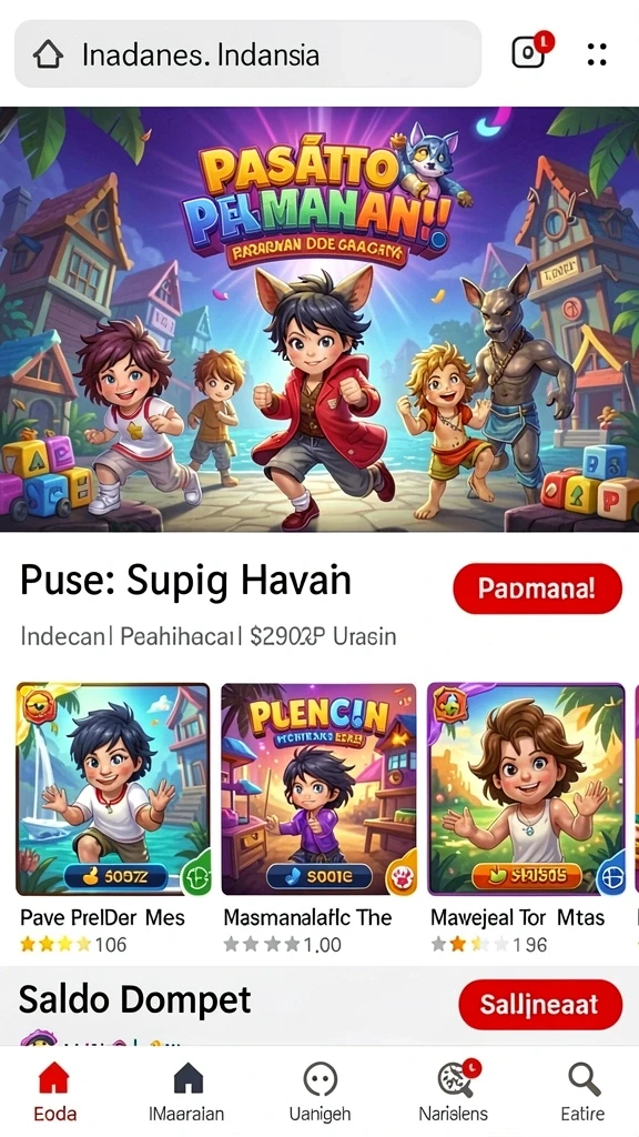 Beragam permainan slot dengan tema berbeda.