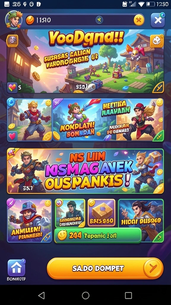 Beragam pilihan tema slot yang menghibur.