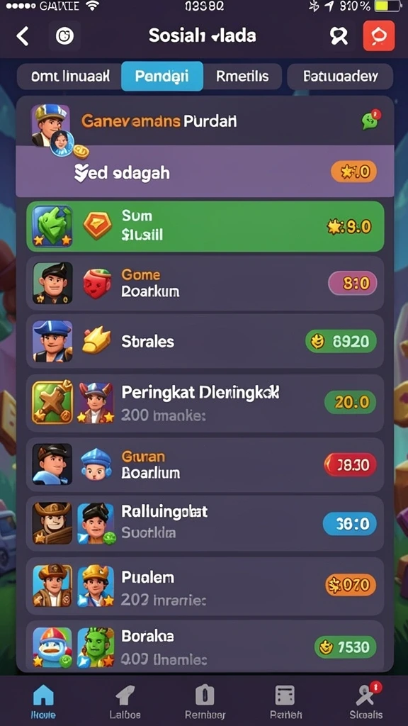 Varian tema permainan yang beragam dan menghibur.