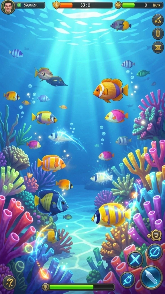Screenshot gameplay HIT9 dengan grafis yang menawan.