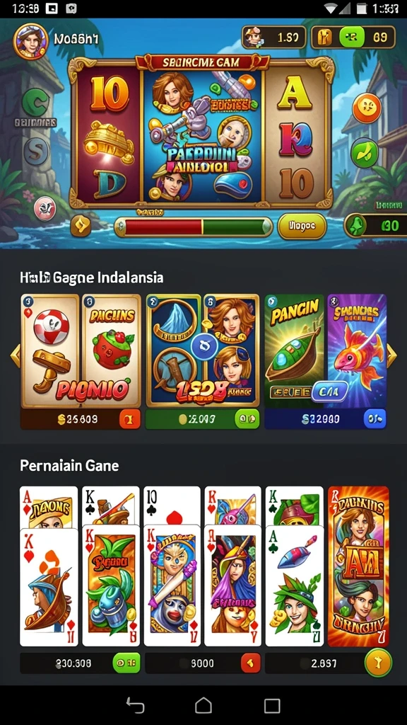 Screenshot menampilkan berbagai tema permainan yang tersedia di JAMIN777.