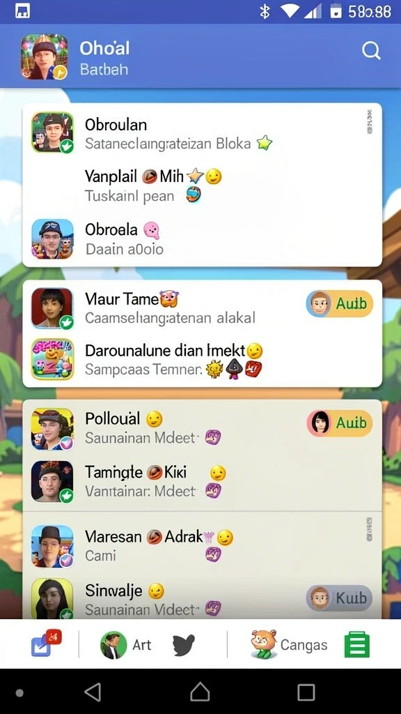 Berbagai pilihan permainan yang seru dan menantang.