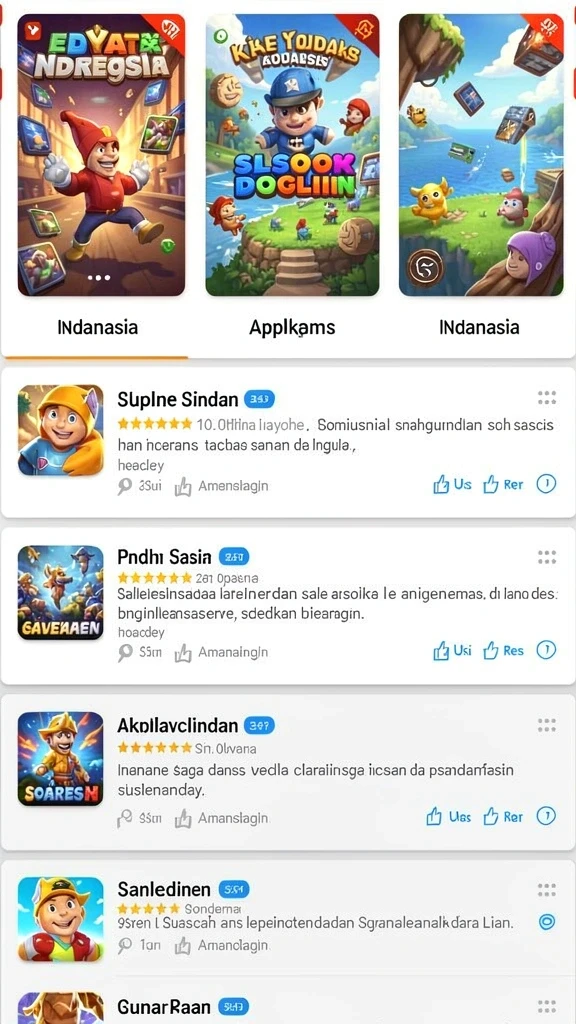 Tampilan menarik dengan efek visual yang memukau.